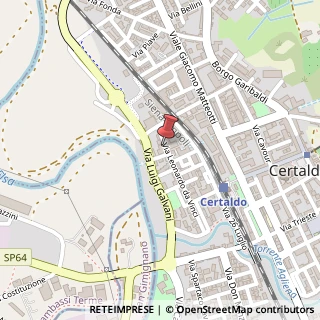 Mappa Via Leonardo Da Vinci, 20/22, 50052 Certaldo, Firenze (Toscana)