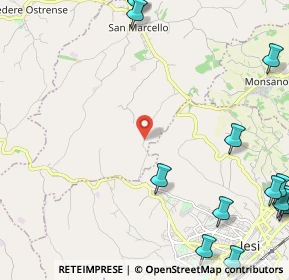 Mappa Via Montelatiere, 60030 Jesi AN, Italia (3.65)