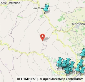 Mappa Via Montelatiere, 60030 Jesi AN, Italia (3.70933)