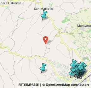 Mappa Via Montelatiere, 60030 Jesi AN, Italia (3.71278)