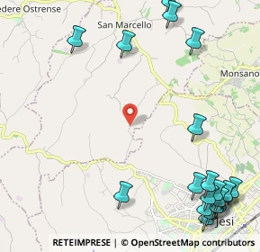 Mappa Via Montelatiere, 60030 Jesi AN, Italia (3.353)