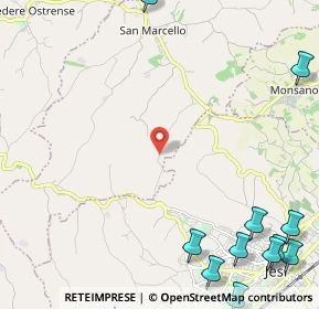 Mappa Via Montelatiere, 60030 Jesi AN, Italia (3.73909)