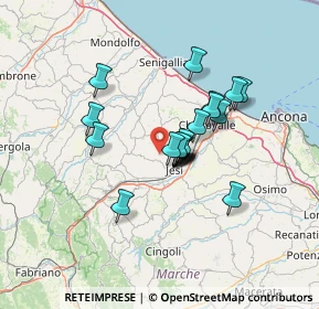 Mappa Via Montelatiere, 60030 Jesi AN, Italia (10.0895)