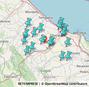 Mappa Via Montelatiere, 60030 Jesi AN, Italia (12.74)