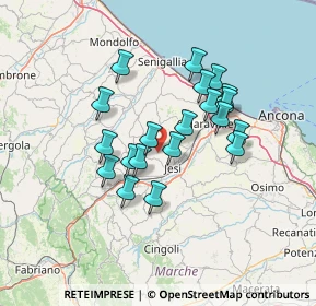 Mappa Via Montelatiere, 60030 Jesi AN, Italia (11.6855)