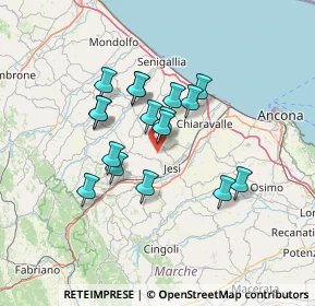 Mappa Via Montelatiere, 60030 Jesi AN, Italia (11.11706)