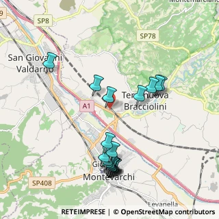 Mappa Via II strada Poggialupi, 52028 Terranuova Bracciolini AR, Italia (2.194)