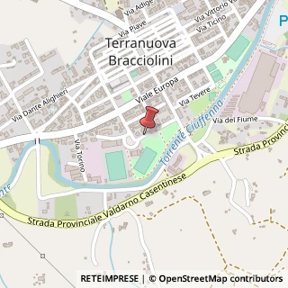 Mappa Piazza Generale Coralli, 8, 52028 Terranuova Bracciolini, Arezzo (Toscana)