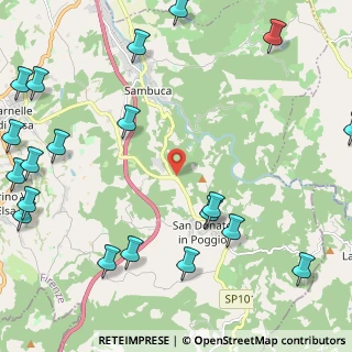 Mappa Strada Prov. 101 per San Donato in Poggio, 50028 Tavarnelle Val di Pesa FI, Italia (3.337)
