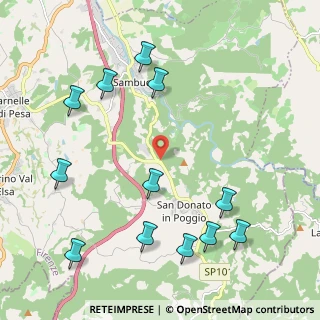 Mappa Strada Prov. 101 per San Donato in Poggio, 50028 Tavarnelle Val di Pesa FI, Italia (2.61917)