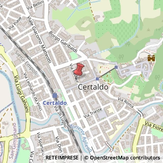 Mappa Via Camillo Benso Conte di Cavour, 41A, 50052 Certaldo, Firenze (Toscana)