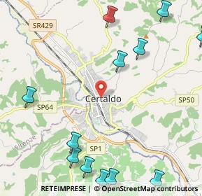 Mappa Via Cavour, 50052 Certaldo FI, Italia (3.14167)