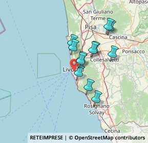 Mappa Via Roma, 57125 Livorno LI, Italia (11.08583)