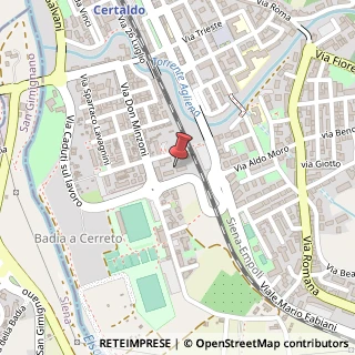 Mappa Via E. Fontanelli, 4, 50052 Certaldo, Firenze (Toscana)