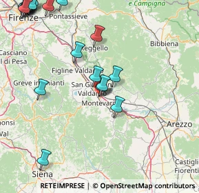 Mappa Via Vincenzo Monti, 52025 Montevarchi AR, Italia (23.771)