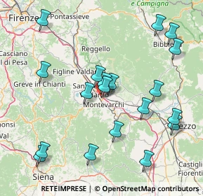 Mappa Via Vincenzo Monti, 52025 Montevarchi AR, Italia (17.98842)