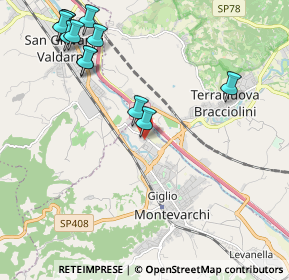 Mappa Via Vincenzo Monti, 52025 Montevarchi AR, Italia (2.61333)