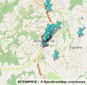 Mappa Via Cassia, 50021 Barberino Val D'elsa FI, Italia (0.5535)