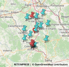 Mappa Via Cassia, 50021 Barberino Val D'elsa FI, Italia (11.48167)