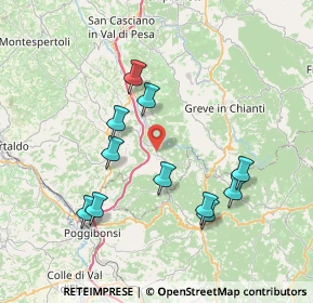 Mappa Via Sinigogola, 50028 Barberino Tavarnelle FI, Italia (7.56545)