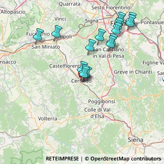 Mappa Via Giovanni Cimabue, 50052 Certaldo FI, Italia (16.73267)