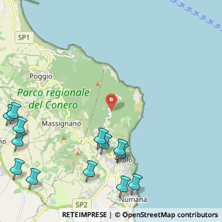 Mappa Via Monte Conero, 60020 Sirolo AN, Italia (3.33308)