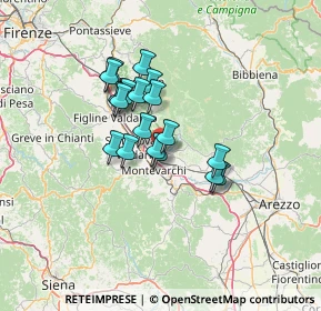 Mappa Viale Europa, 52028 Terranuova Bracciolini AR, Italia (9.98)