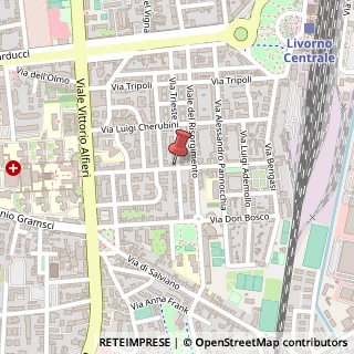 Mappa Via Angiolo Badaloni, 46, 57124 Livorno, Livorno (Toscana)