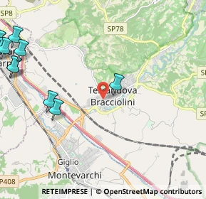 Mappa Via Dante Alighieri, 52028 Terranuova Bracciolini AR, Italia (3.5225)