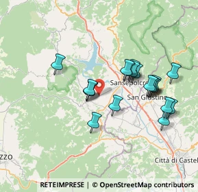 Mappa Strada provinciale 43 della Libbia, 52031 Anghiari AR, Italia (6.826)