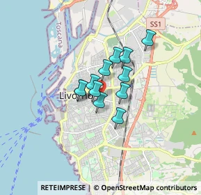Mappa Via Gramsci Antonio, 57125 Livorno LI, Italia (1.01833)