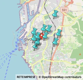Mappa Via Francesco Chiusa, 57125 Livorno LI, Italia (1.01667)