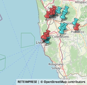 Mappa Via Gramsci Antonio, 57125 Livorno LI, Italia (14.873)