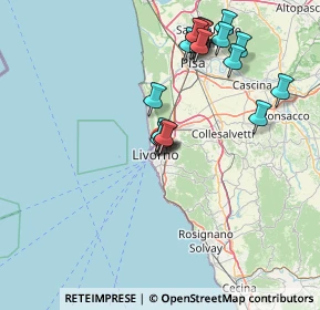 Mappa Via Francesco Chiusa, 57125 Livorno LI, Italia (16.502)