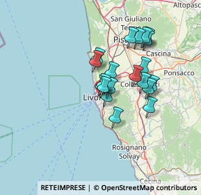 Mappa Via Gramsci Antonio, 57125 Livorno LI, Italia (10.987)