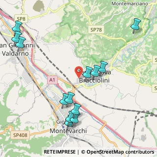 Mappa Via Alcide De Gasperi, 52028 Terranuova Bracciolini AR, Italia (2.54692)