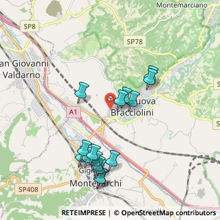 Mappa Via Alcide De Gasperi, 52028 Terranuova Bracciolini AR, Italia (2.09063)