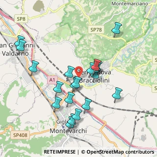 Mappa Via Alcide De Gasperi, 52028 Terranuova Bracciolini AR, Italia (1.9205)