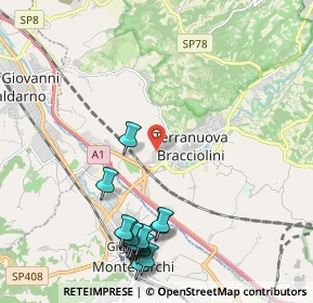 Mappa Via Alcide De Gasperi, 52028 Terranuova Bracciolini AR, Italia (2.64688)