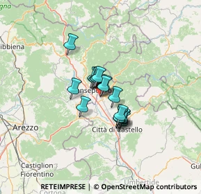 Mappa Centro Commerciale Peter Pan le Piscine, 06016 San Giustino PG, Italia (7.38278)