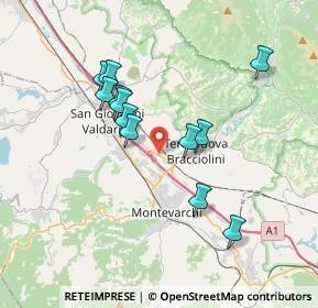 Mappa Via V strada Poggilupi, 52028 Terranuova Bracciolini AR, Italia (3.3525)