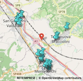 Mappa Via V strada Poggilupi, 52028 Terranuova Bracciolini AR, Italia (2.4665)