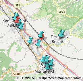 Mappa Via Poggilupi, 52028 Terranuova Bracciolini AR, Italia (2.30889)