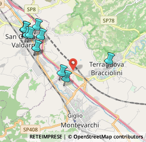 Mappa Via V strada Poggilupi, 52028 Terranuova Bracciolini AR, Italia (2.46417)