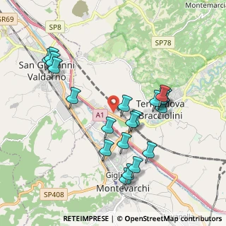Mappa Via V strada Poggilupi, 52028 Terranuova Bracciolini AR, Italia (2.033)