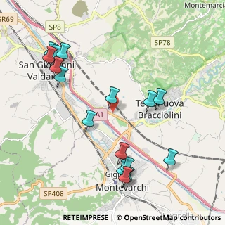 Mappa Via IV strada Poggilupi, 52028 Terranuova Bracciolini AR, Italia (2.39563)