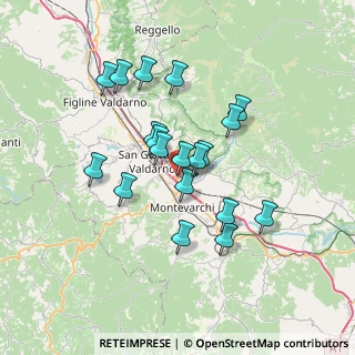 Mappa Via V strada Poggilupi, 52028 Terranuova Bracciolini AR, Italia (6.16316)