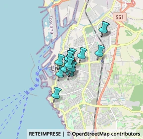 Mappa Via del Platano, 57125 Livorno LI, Italia (0.95667)