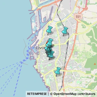 Mappa Via dei Mulini, 57125 Livorno LI, Italia (0.94273)