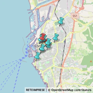 Mappa Via Bernardetto Borromei, 57125 Livorno LI, Italia (0.86545)